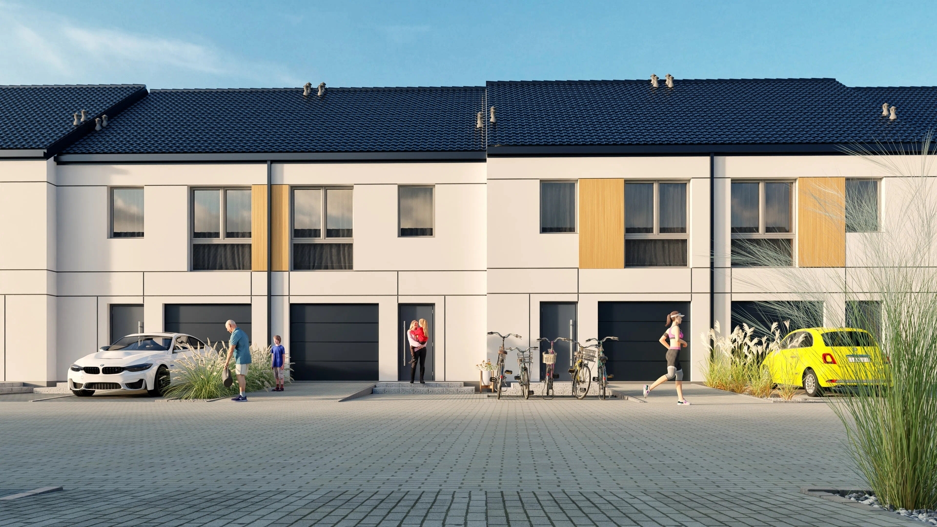 Wizualizacja dojazdu i zabudowy Osiedla Głosków.